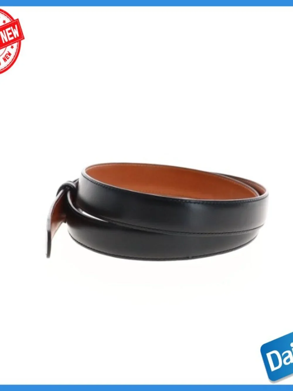 Men's 1 Inch Leather Belt Strap, Snap Closure, Adjustable, Golf Accessory